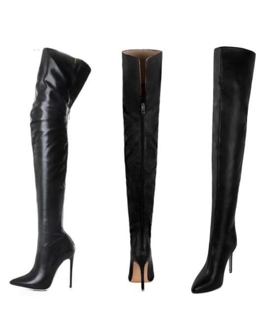 Stiletto Thigh High Boots