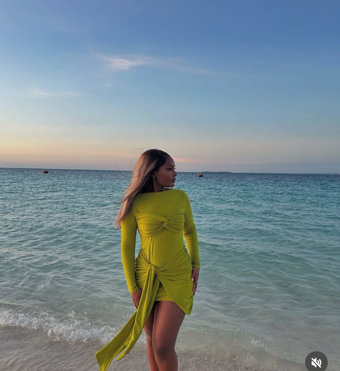 Ruched Twist Detail Mini Dress