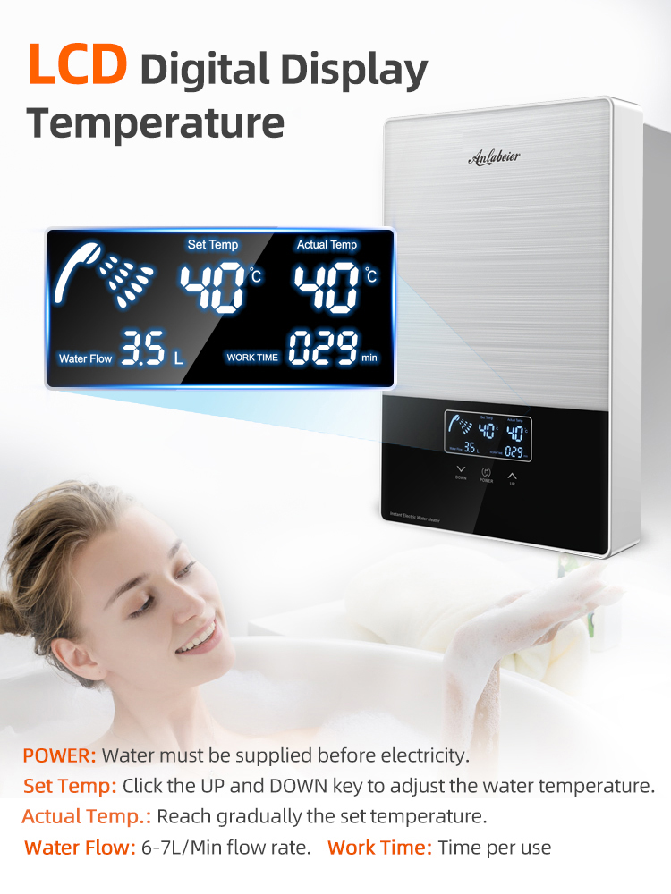 Anlabeier 8000w multi point tankless instant heater