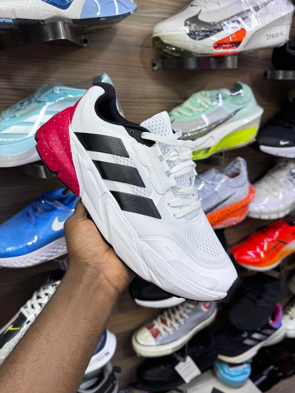 Branded Adistar Running Shoes White Red