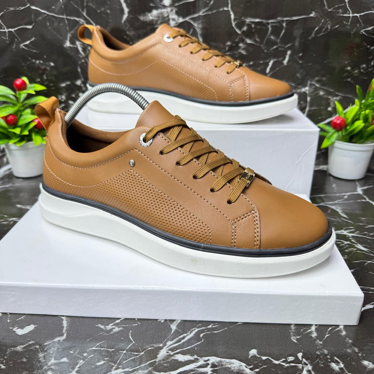 Tan Brown Casual Lifestyle Sneakers