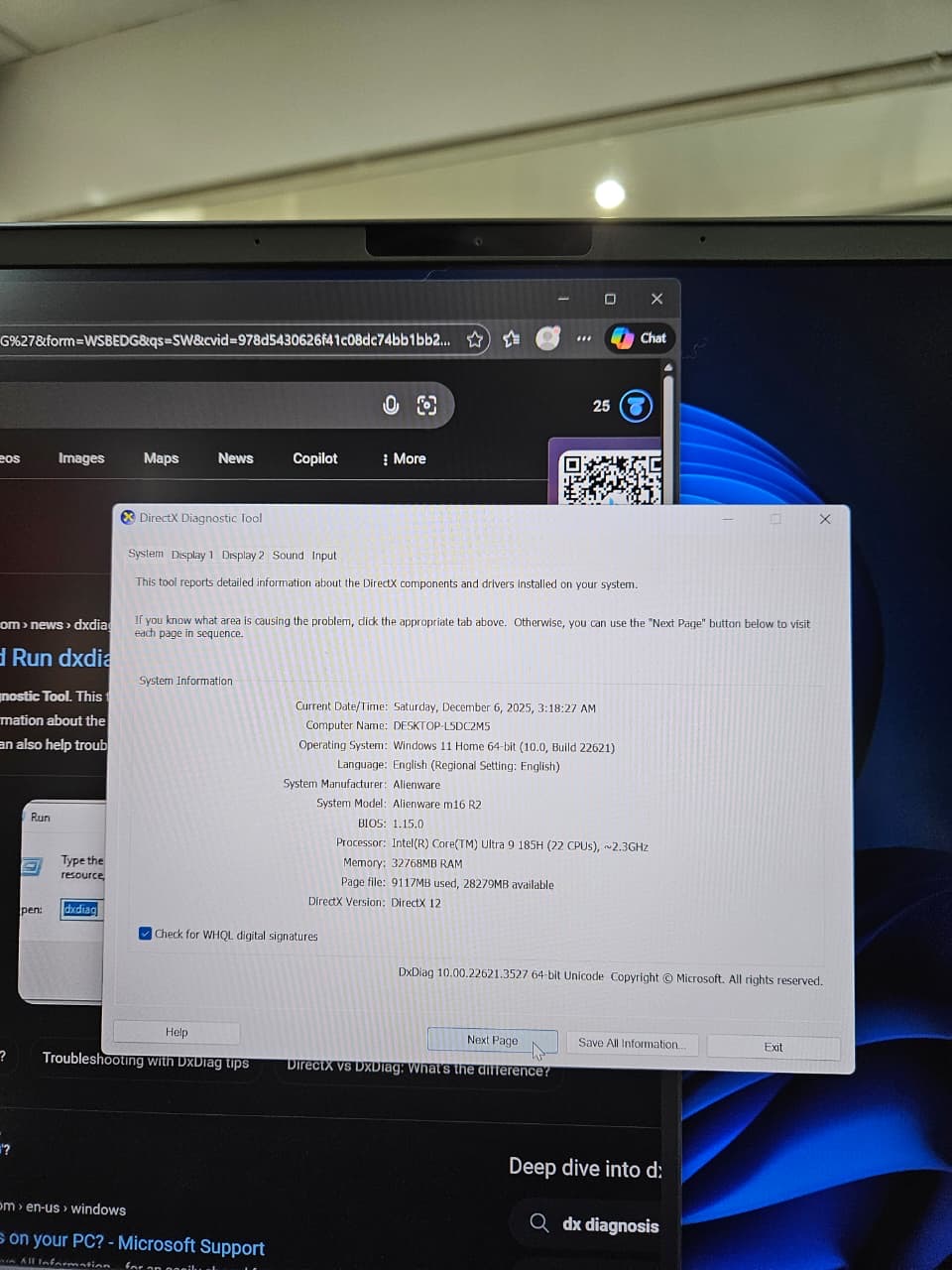 Alienware m16 R2 Gaming Laptop | Intel Ultra 9 185H • RTX 4070 • 32GB • 1TB SSD • QHD+ 240Hz