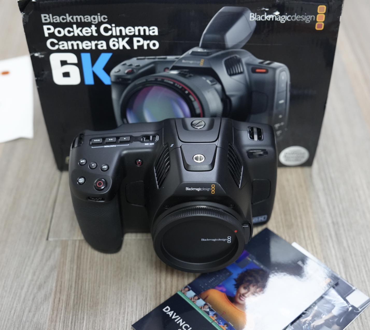 Blackmagic Pocket Cinema Camera 6K Pro – Body Only, 6K HDR Video, EF Mount