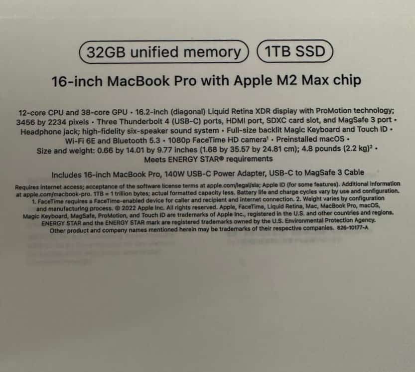 Buy MacBook Pro M2 Max 16