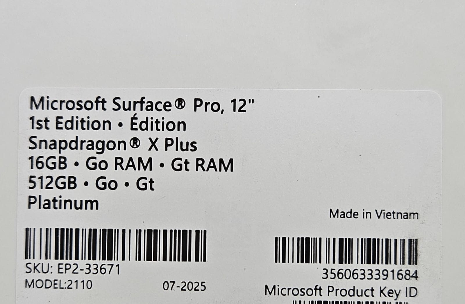 New Sealed Microsoft Surface Pro 12