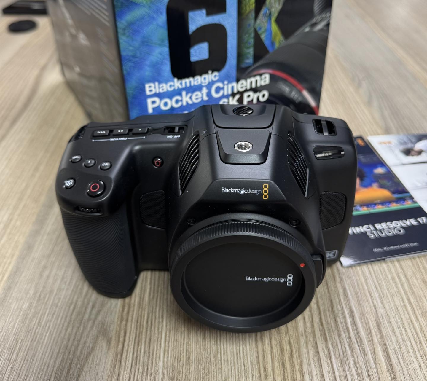 Blackmagic Pocket Cinema Camera 6K Pro – Body Only, 6K HDR Video, EF Mount