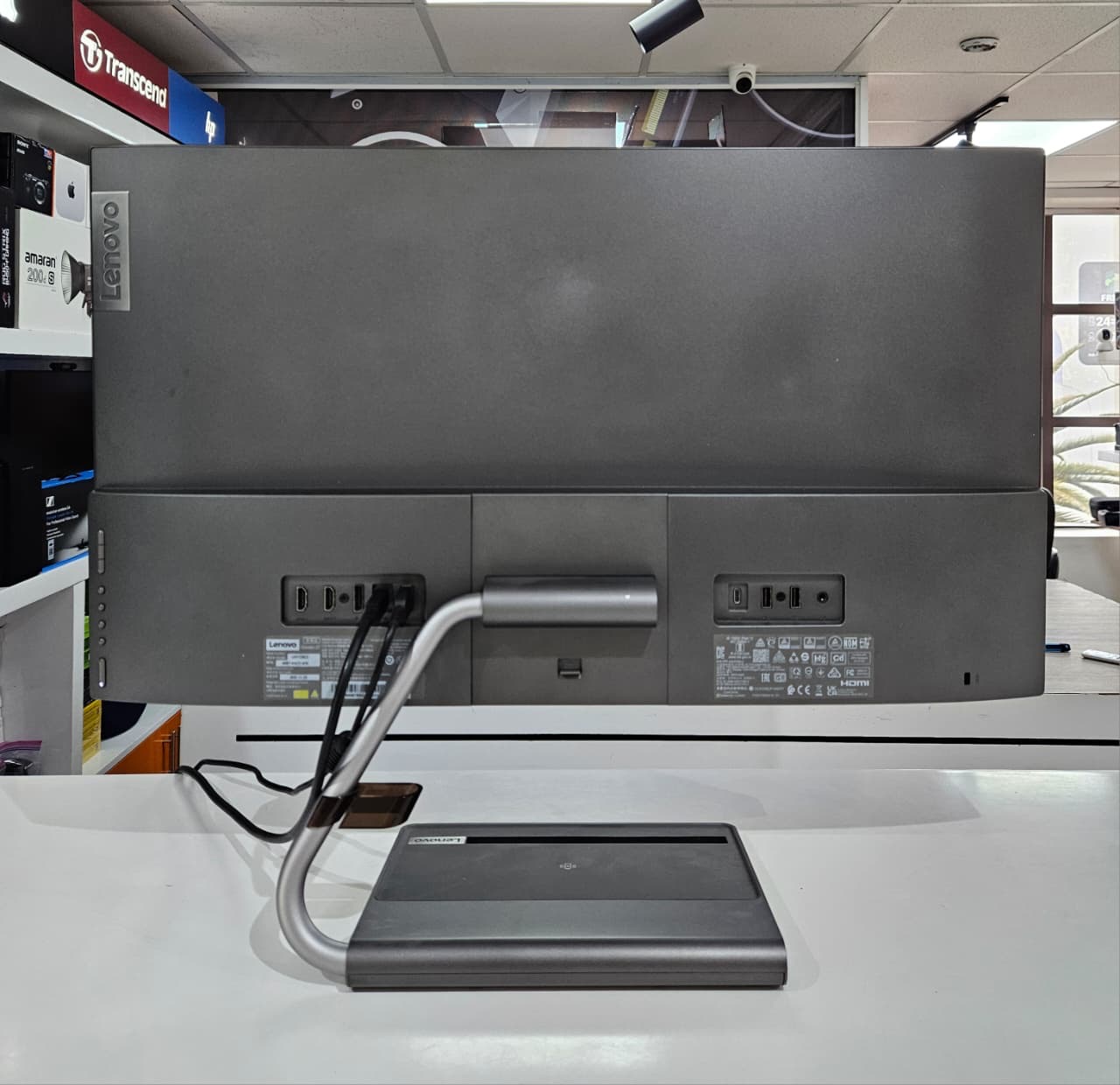 Lenovo Qreator 27 Monitor – 27” 4K UHD IPS | Smart Crystal Sound | USB-C | Wireless Charging Stand