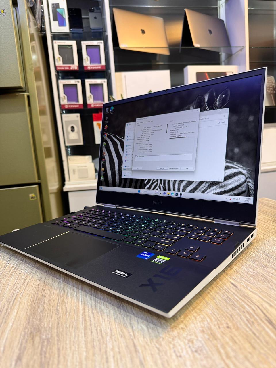 HP Omen X16 Gaming Laptop — Intel Core i7 11th Gen, RTX 3070 8GB, 32GB RAM, 1TB SSD, RGB Keyboard