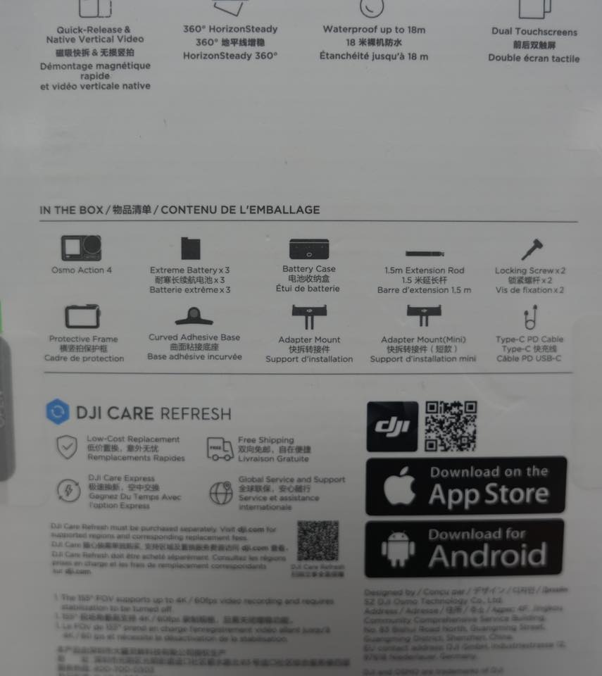 DJI Osmo Action 4 Adventure Combo – 4K120 Action Camera with Dual Touchscreens